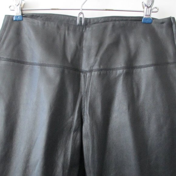 EXPRESS GENUINE LEATHER SIDE ZIP PANTS - Picture 4 of 6